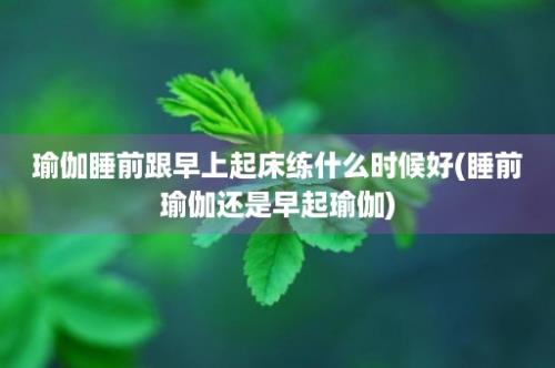 瑜伽睡前跟早上起床练什么时候好(睡前瑜伽还是早起瑜伽)