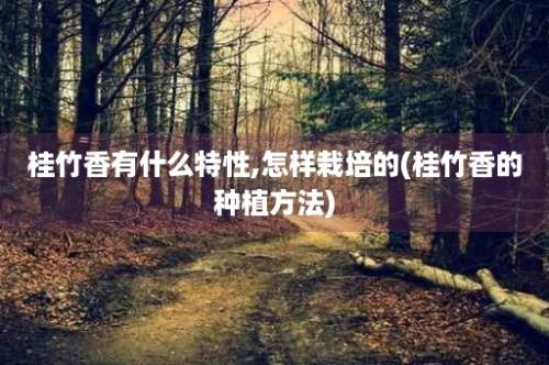 桂竹香有什么特性,怎样栽培的(桂竹香的种植方法)