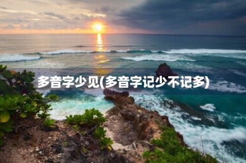 多音字少见(多音字记少不记多)