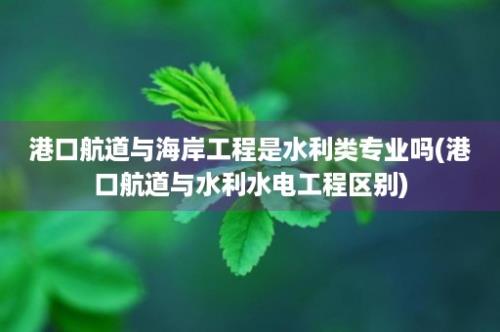 港口航道与海岸工程是水利类专业吗(港口航道与水利水电工程区别)