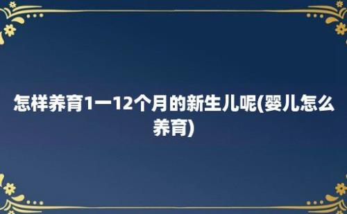 怎样养育1一12个月的新生儿呢(婴儿怎么养育)