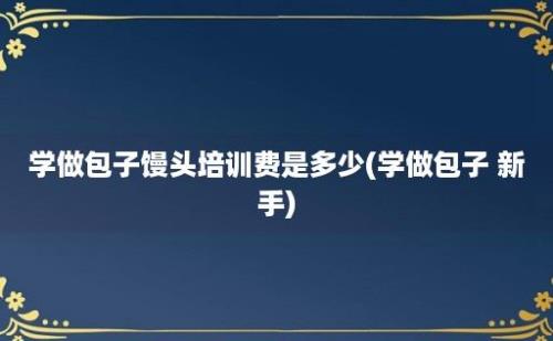 学做包子馒头培训费是多少(学做包子 新手)