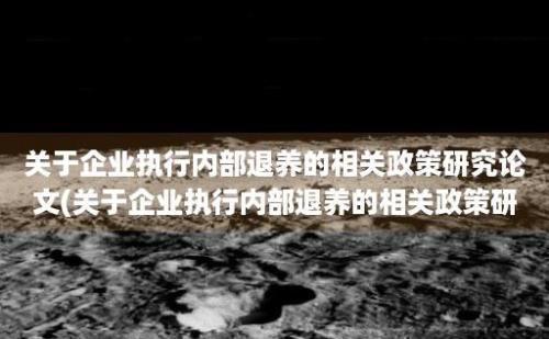 关于企业执行内部退养的相关政策研究论文(关于企业执行内部退养的相关政策研究)