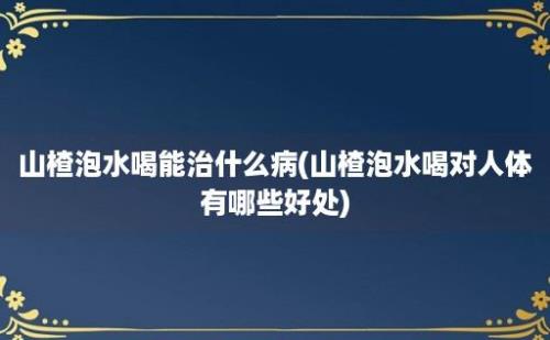 山楂泡水喝能治什么病(山楂泡水喝对人体有哪些好处)