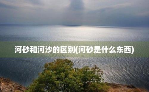 河砂和河沙的区别(河砂是什么东西)