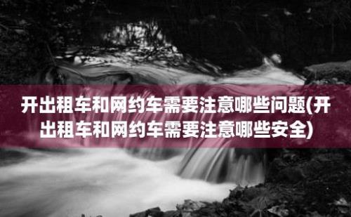 开出租车和网约车需要注意哪些问题(开出租车和网约车需要注意哪些安全)