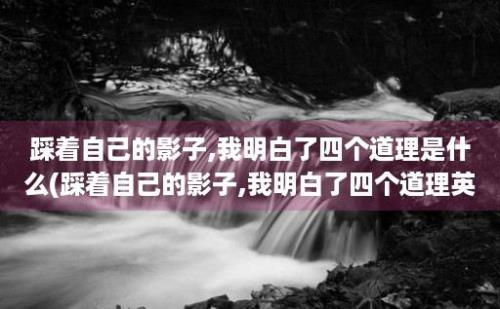 踩着自己的影子,我明白了四个道理是什么(踩着自己的影子,我明白了四个道理英语)