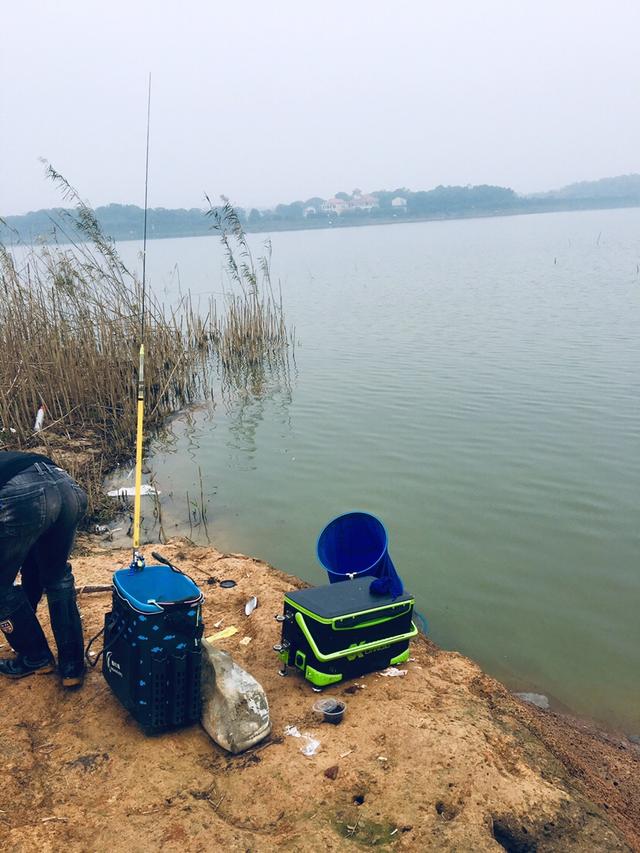 冬天大水面野钓怎么选位置（斜风细雨鏖战团头湖）(9)