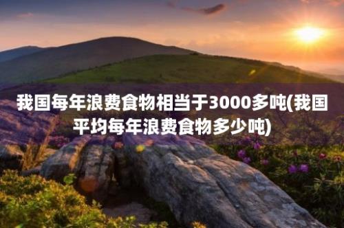 我国每年浪费食物相当于3000多吨(我国平均每年浪费食物多少吨)