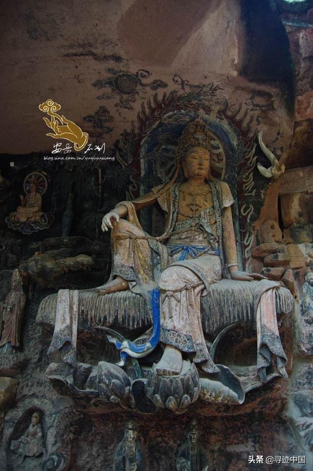 重庆唐朝时期雕刻崖壁观音（一尊精美的千年石刻观音）(6)