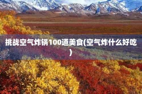 挑战空气炸锅100道美食(空气炸什么好吃)