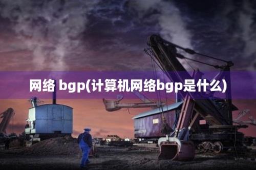 网络 bgp(计算机网络bgp是什么)