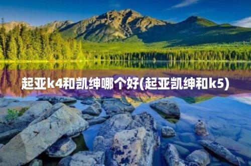 起亚k4和凯绅哪个好(起亚凯绅和k5)