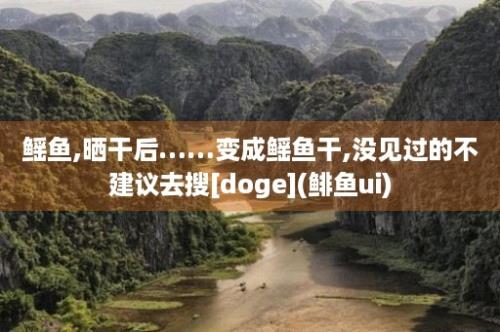 鳐鱼,晒干后……变成鳐鱼干,没见过的不建议去搜[doge](鲱鱼ui)