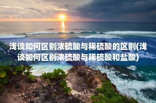 浅谈如何区别浓硫酸与稀硫酸的区别(浅谈如何区别浓硫酸与稀硫酸和盐酸)