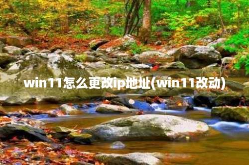 win11怎么更改ip地址(win11改动)