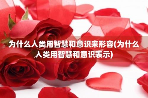 为什么人类用智慧和意识来形容(为什么人类用智慧和意识表示)