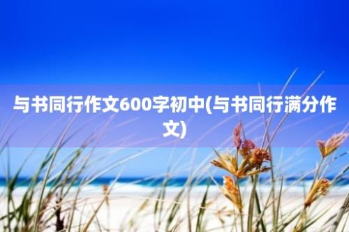 与书同行作文600字初中(与书同行满分作文)