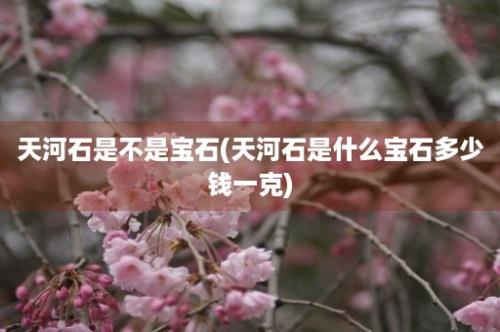 天河石是不是宝石(天河石是什么宝石多少钱一克)