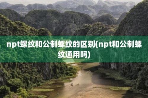 npt螺纹和公制螺纹的区别(npt和公制螺纹通用吗)