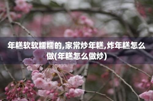 年糕软软糯糯的,家常炒年糕,炸年糕怎么做(年糕怎么做炒)