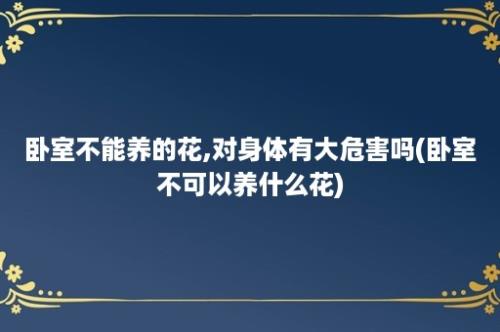 卧室不能养的花,对身体有大危害吗(卧室不可以养什么花)