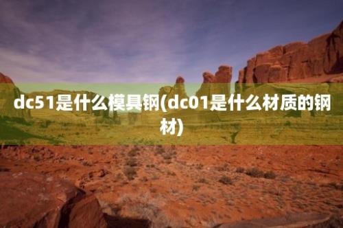 dc51是什么模具钢(dc01是什么材质的钢材)