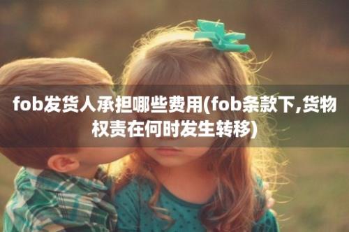 fob发货人承担哪些费用(fob条款下,货物权责在何时发生转移)