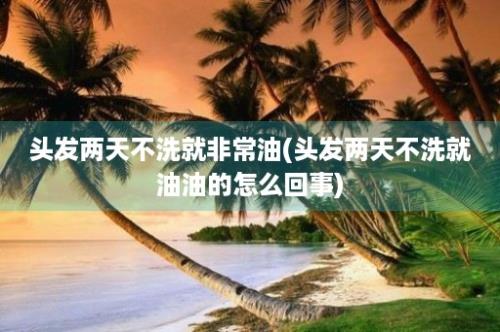 头发两天不洗就非常油(头发两天不洗就油油的怎么回事)