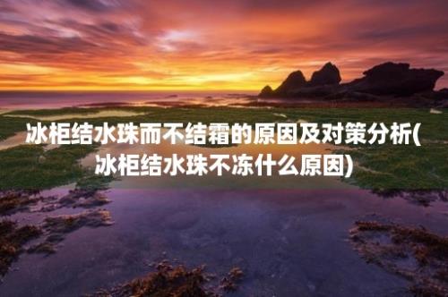 冰柜结水珠而不结霜的原因及对策分析(冰柜结水珠不冻什么原因)