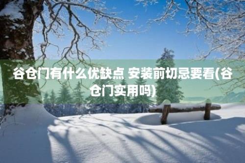 谷仓门有什么优缺点 安装前切忌要看(谷仓门实用吗)