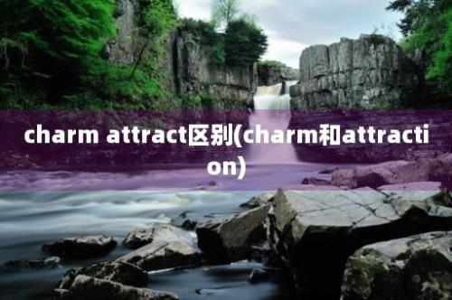 charm attract区别(charm和attraction)