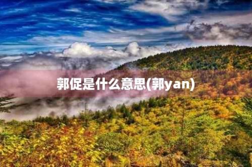 郭促是什么意思(郭yan)