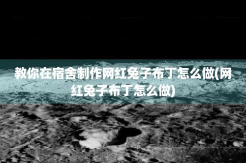 教你在宿舍制作网红兔子布丁怎么做(网红兔子布丁怎么做)