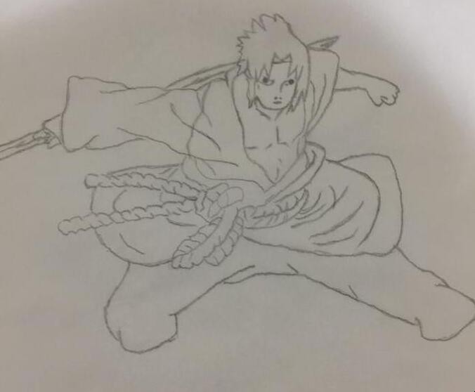 简笔画佐助如何画