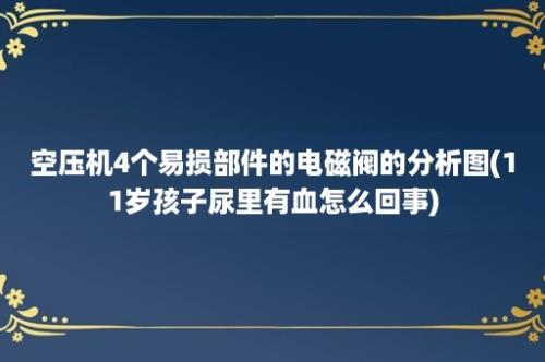 空压机4个易损部件的电磁阀的分析图(11岁孩子尿里有血怎么回事)