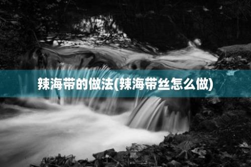 辣海带的做法(辣海带丝怎么做)