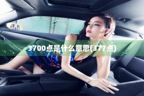 3700点是什么意思(377点)