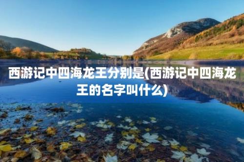 西游记中四海龙王分别是(西游记中四海龙王的名字叫什么)