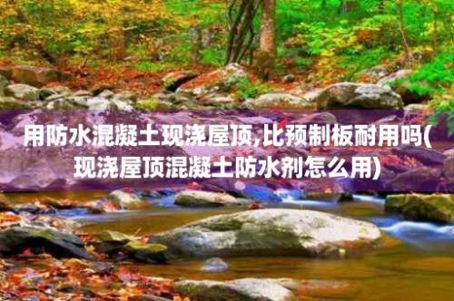 用防水混凝土现浇屋顶,比预制板耐用吗(现浇屋顶混凝土防水剂怎么用)