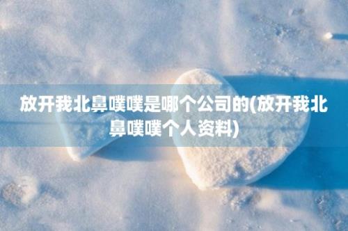 放开我北鼻噗噗是哪个公司的(放开我北鼻噗噗个人资料)