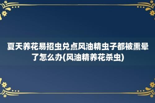 夏天养花易招虫兑点风油精虫子都被熏晕了怎么办(风油精养花杀虫)