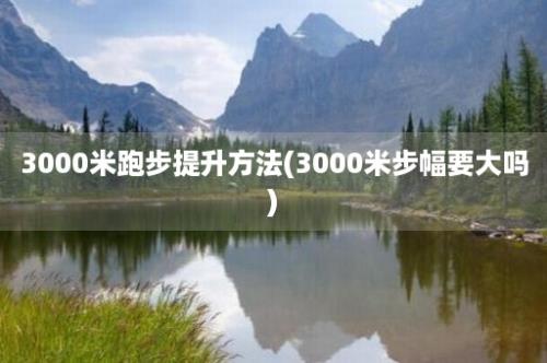 3000米跑步提升方法(3000米步幅要大吗)