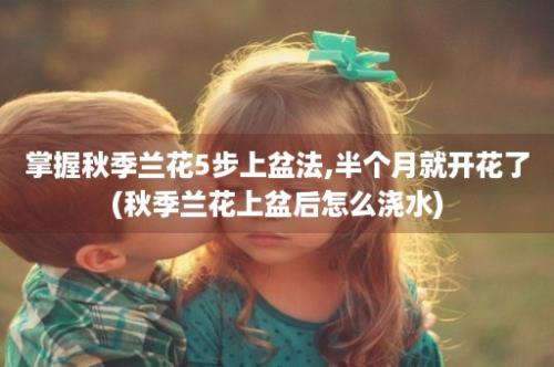 掌握秋季兰花5步上盆法,半个月就开花了(秋季兰花上盆后怎么浇水)