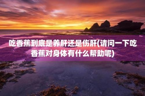 吃香蕉到底是养肝还是伤肝(请问一下吃香蕉对身体有什么帮助呢)