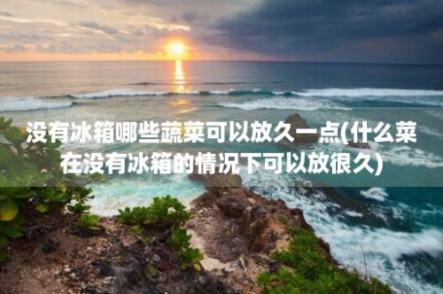 没有冰箱哪些蔬菜可以放久一点(什么菜在没有冰箱的情况下可以放很久)