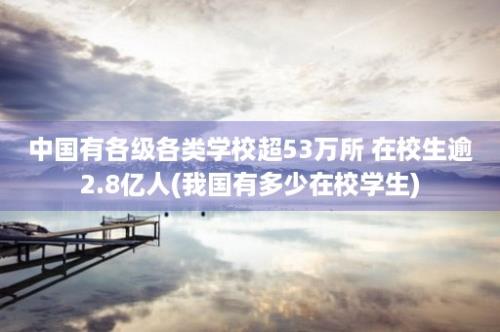 中国有各级各类学校超53万所 在校生逾2.8亿人(我国有多少在校学生)