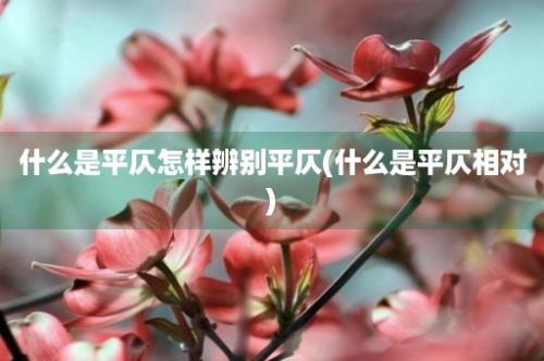 什么是平仄怎样辨别平仄(什么是平仄相对)