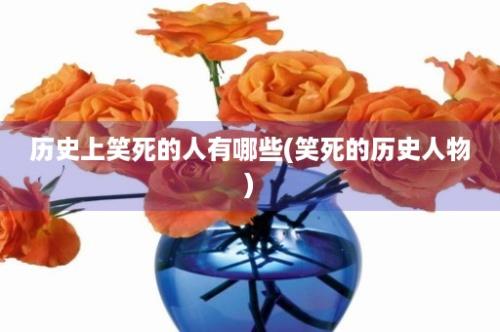 历史上笑死的人有哪些(笑死的历史人物)