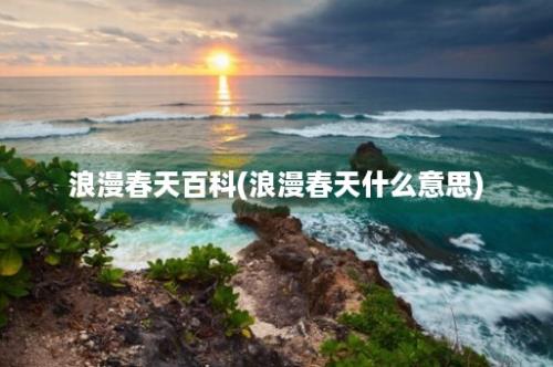 浪漫春天百科(浪漫春天什么意思)